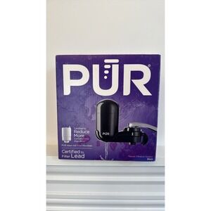 PUR FM-2000B Faucet Filter Black Vertical Mount‎ Water Lead
